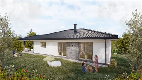 Bungalov postavený na svahu