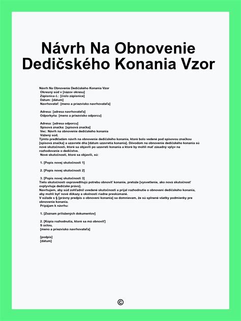 Ilustrácia dedičského konania