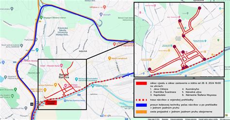 Mapa okolia Lehnice s vyznačenými dopravnými trasami