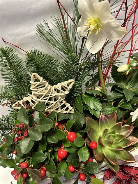 Vianočná ikebana s prírodnými prvkami