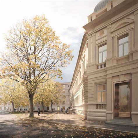 Architektonická vizualizácia exteriéru Mestských kúpeľov Grössling po rekonštrukcii