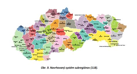 Mapa katastrálnych úradov na Slovensku