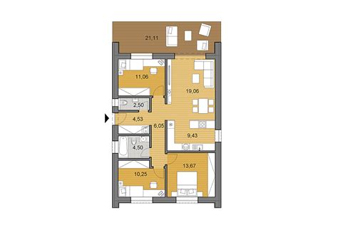 Pôdorys apartmánu v projekte MAMAPAPA