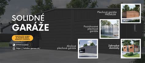 Ilustrácia montovanej garáže s detailom konštrukcie