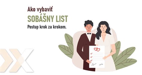 Ilustrácia páru podpisujúceho sobášny list