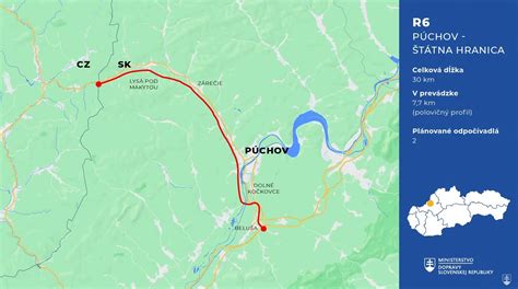 Mapa Púchova s vyznačenou ulicou Moravská