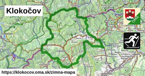Mapa obce Klokočov