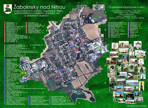 Mapa obce Žabokreky nad Nitrou