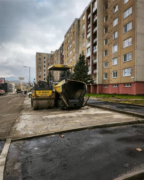 Stavebné práce v meste