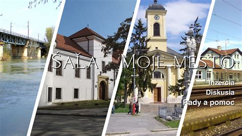 Mesto Šaľa s riekou Váh