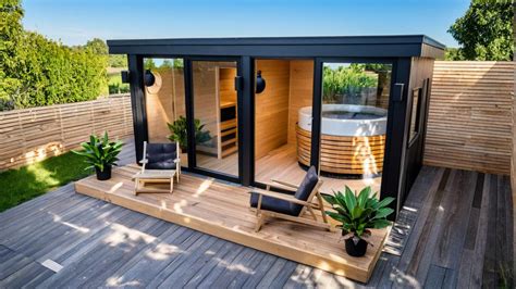 Záhradný domček s wellness a vonkajším bazénom