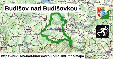Mapa regiónu Budišov nad Budišovkou a okolia