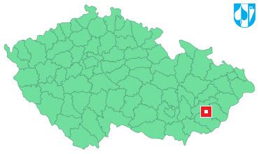 Mapa mesta Otrokovice s vyznačenými lokalitami