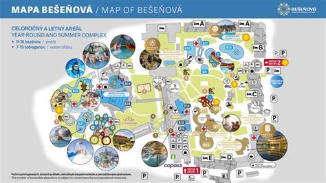 Mapa aquaparku Bešeňová