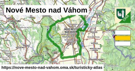 Mapa okresu Nové Mesto nad Váhom s vyznačenými lokalitami bytov
