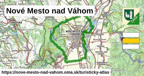 Mapa okresu Nové Mesto nad Váhom