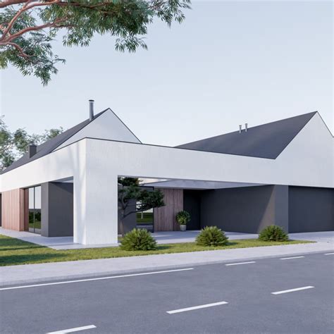 Vizualizácia moderného bungalovu