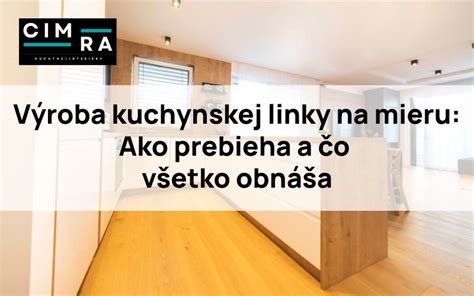 Príklad kompaktnej kuchynskej linky na mieru