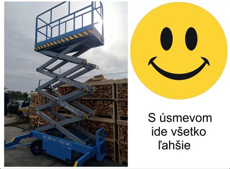 Schematické znázornenie rôznych typov pracovných plošín