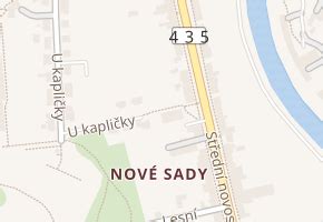 Mapa obce Nové Sady
