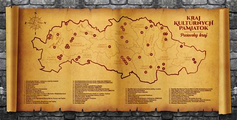 Mapa kultúrnych pamiatok v okolí Divína