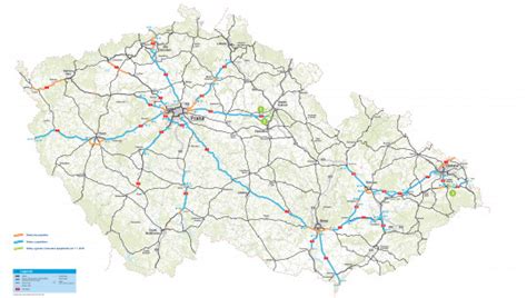 Mapa Malaciek s vyznačenými komunikáciami