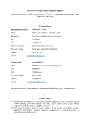 Schéma znázorňujúca zodpovednosť stavebného dozoru