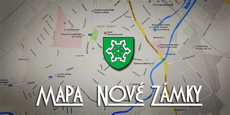 Mapa Nových Zámkov s vyznačením ulice Cyrilometódska a okolitých služieb