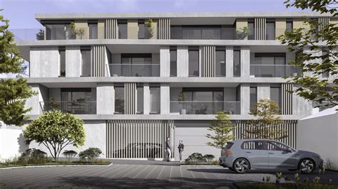 Vizualizácia exteriéru Rezidencií Machnáč