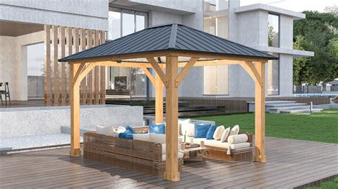 Rôzne tvary drevených altánkov