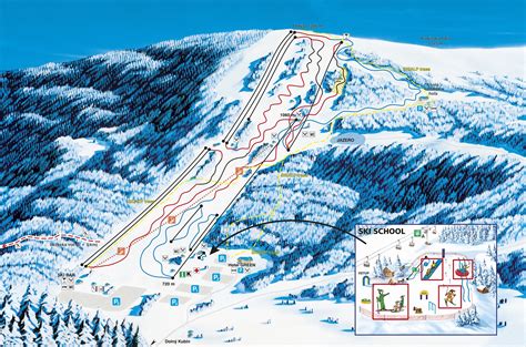 Mapa lyžiarskeho strediska Ski Park Kubínska hoľa