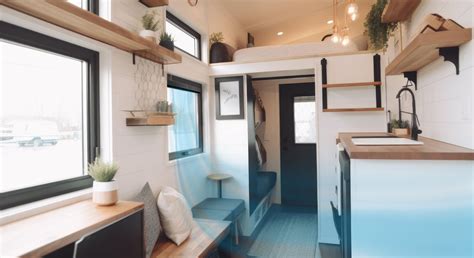 Diagram ukazujúci vnútorné usporiadanie Tiny House