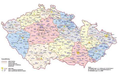 Mapa Levíc s vyznačenými dôležitými úradmi