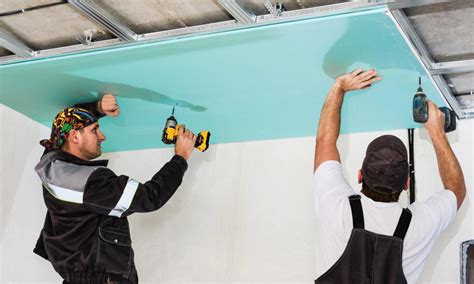 Ukážka rôznych typov sadrokartónových dosiek