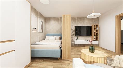 Rozdelenie priestoru jednoizbového bytu