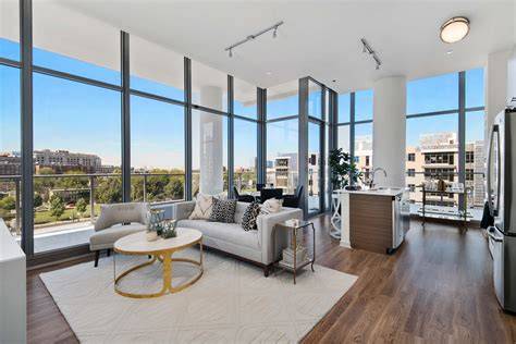 Interior of a well-furnished apartment with a view