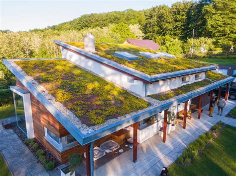 Zelená strecha s oddychovou zónou