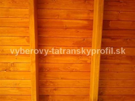 Detail dreveného obkladu typu Tatranský profil