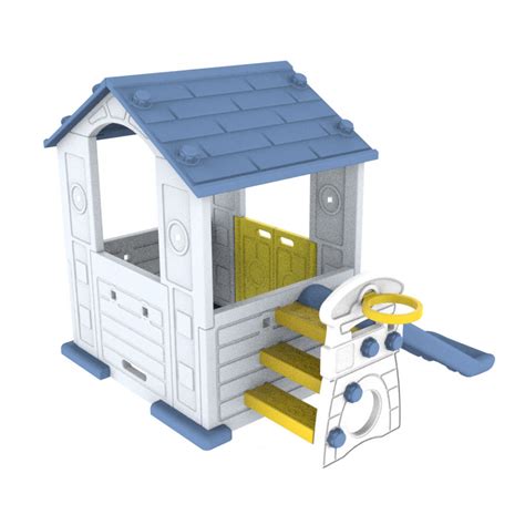 Ilustračná fotografia typického gréckeho domčeka s modrou strechou