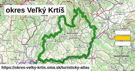 Mapa okresu Veľký Krtíš