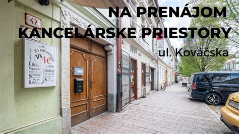 Ulica Kováčska v centre Prievidze