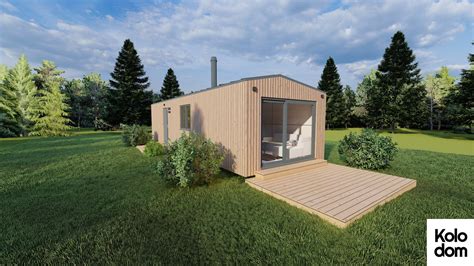 Vizualizácia modernej modulárnej obytnej zóny