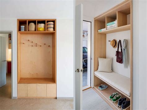 Využitie priestoru pod schodiskom na vstavanú skriňu v predsieni