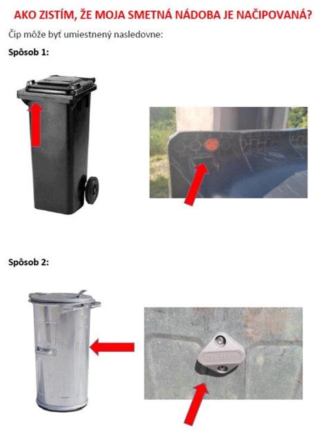 Ilustračná fotografia RFID čipu na smetnej nádobe