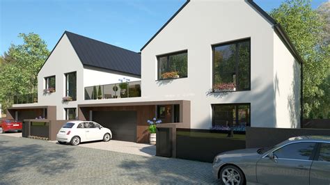 Ilustrácia rodinných domov v mestskej zástavbe