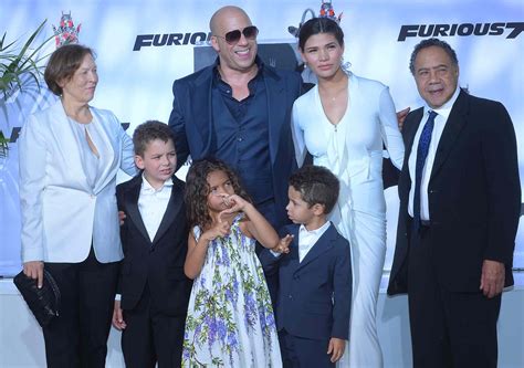 Vin Diesel s rodinou