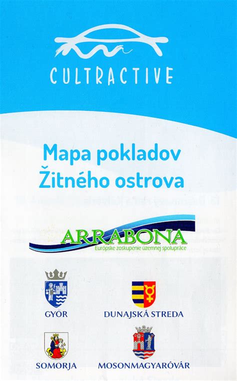 Mapa Žitného ostrova s vyznačenou Dunajskou Stredou