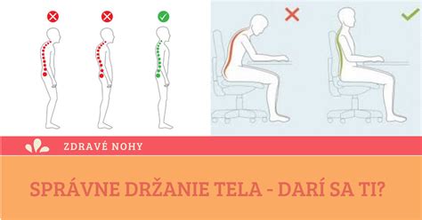 Infografika zobrazujúca správne a nesprávne držanie tela pri sedení