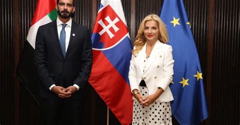 Mapa Slovenska a Spojených arabských emirátov