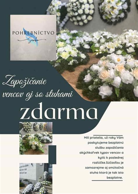 ukážka rôznych typov smútočných vencov